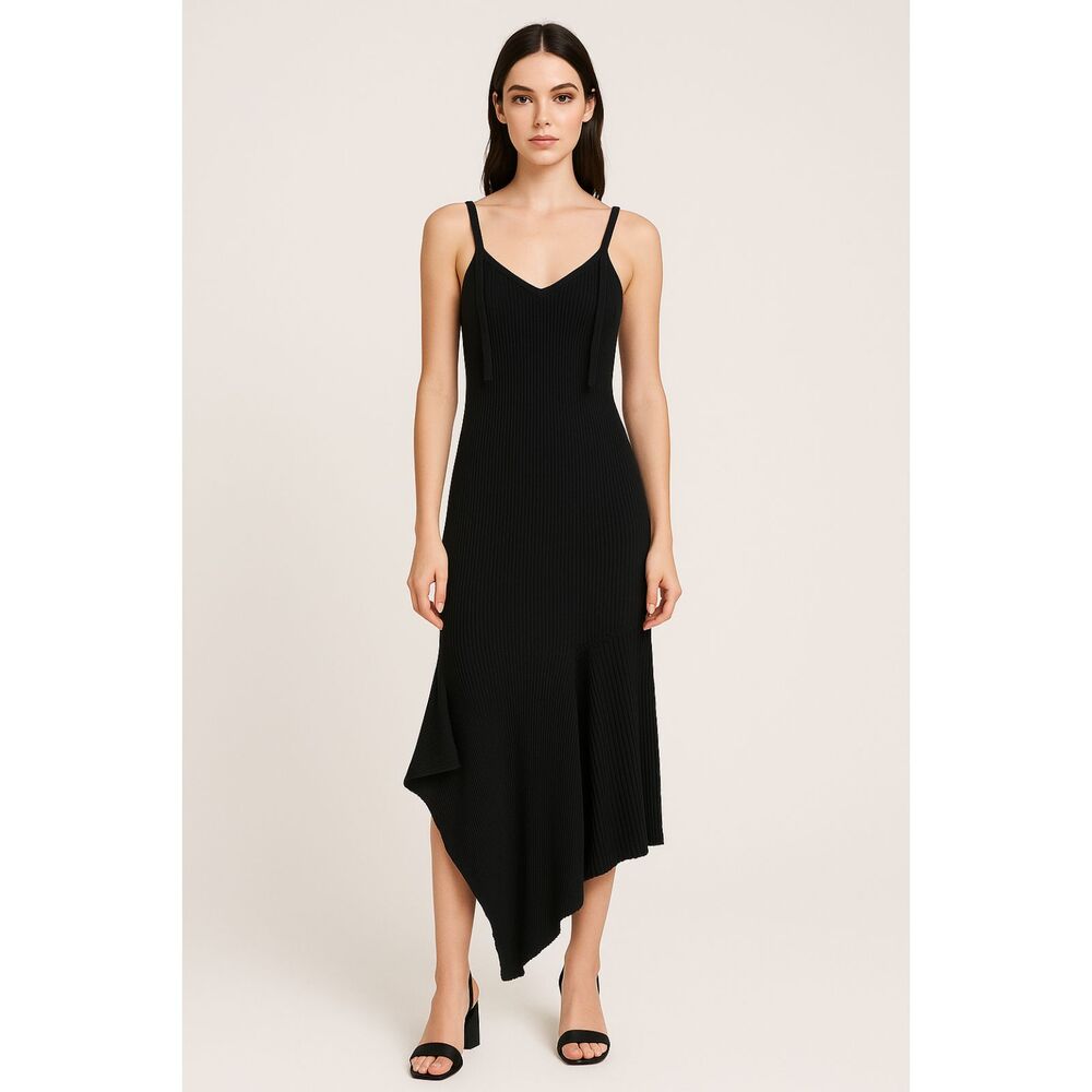 JASON WU Ribbed Asymmetric‎ Maxi Dress NWOT Sz 4